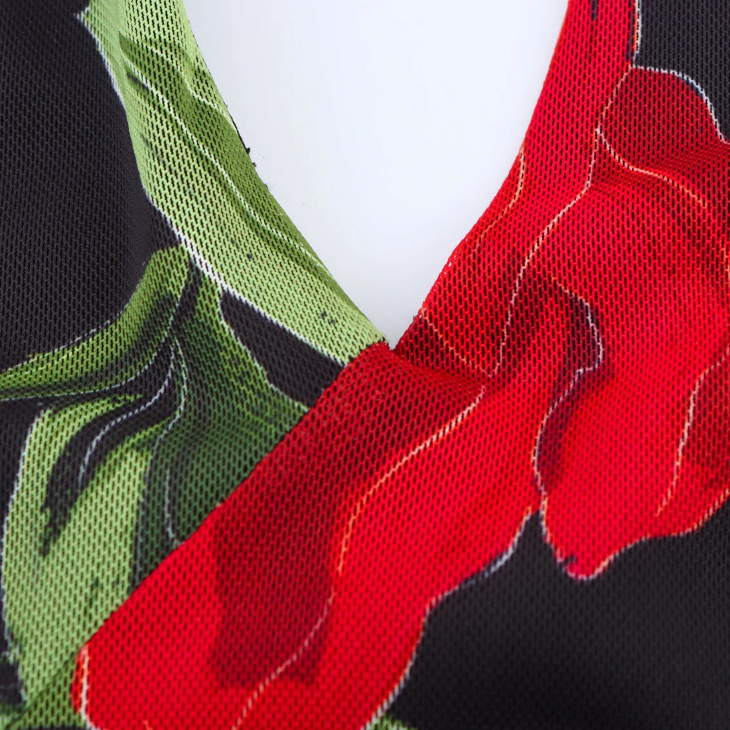 Daisy | Printed Tulle V-Neck Sleeveless Dress with Scarf Detail