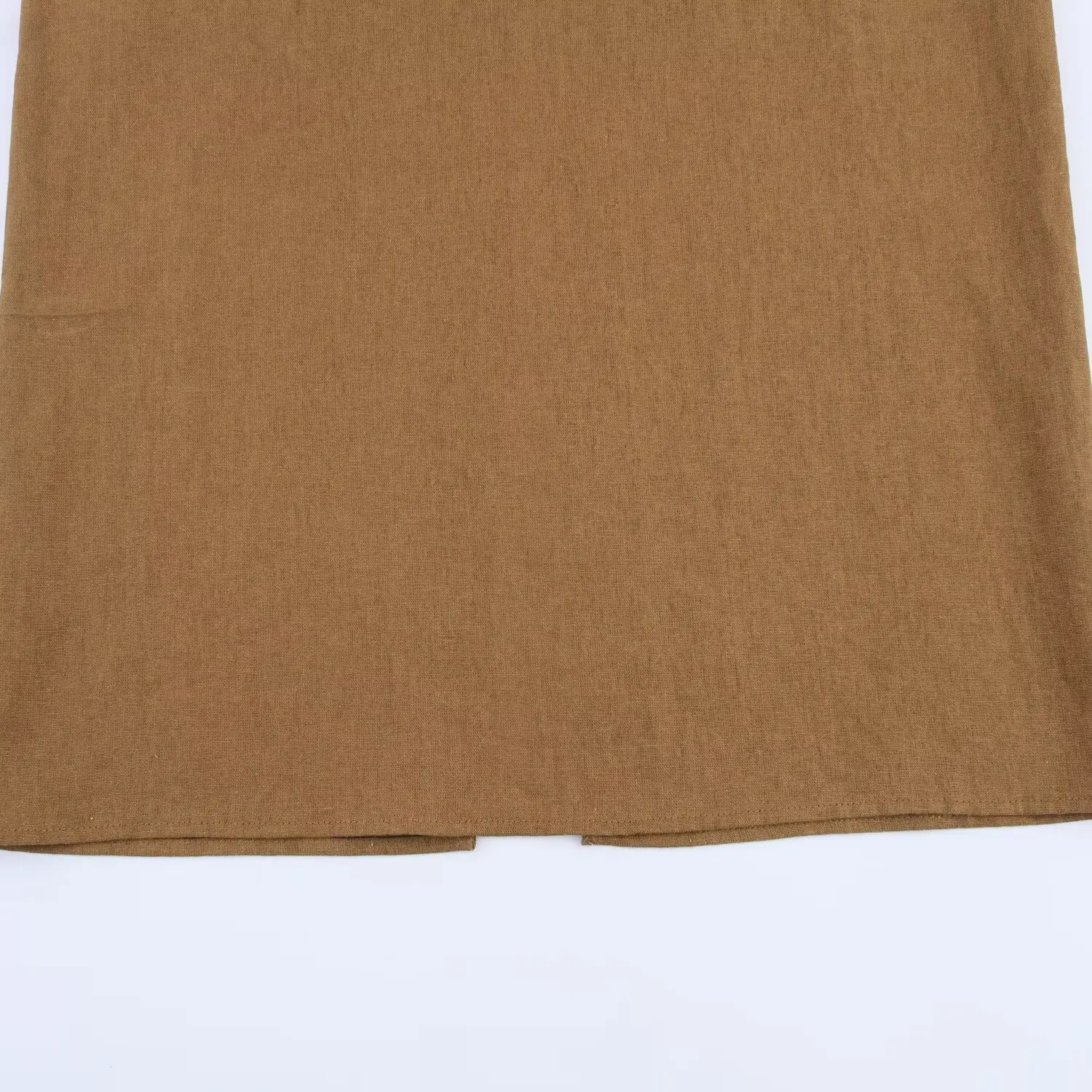 Hazel | Linen Midi Dress with Buckle Detail and Open Back