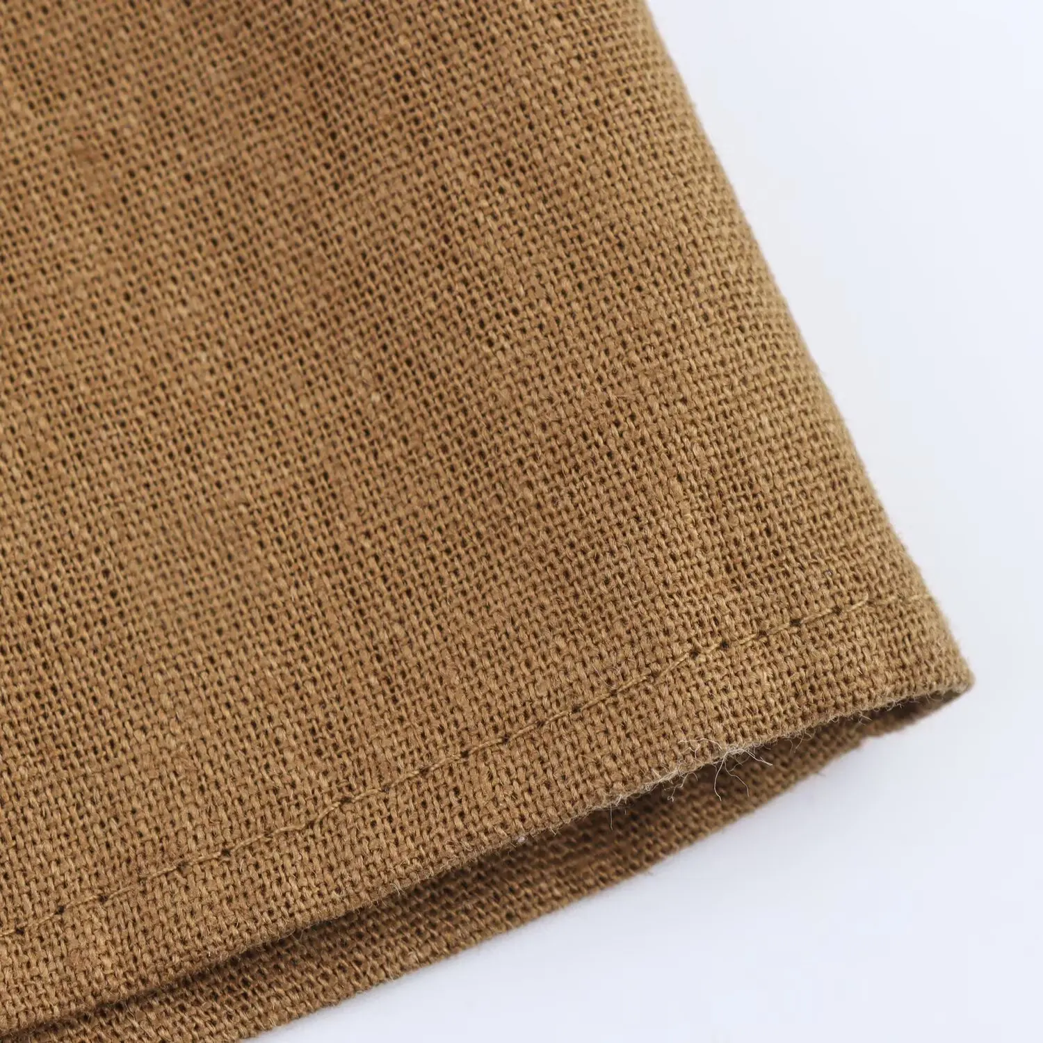 Hazel | Linen Midi Dress with Buckle Detail and Open Back